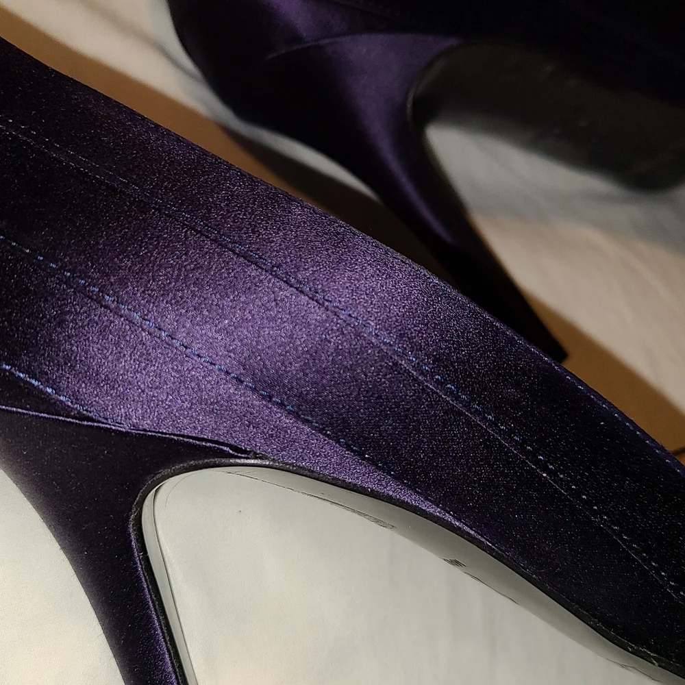 LK Bennett Suede and Satin Dress Pumps Heels - Picture 6 of 7